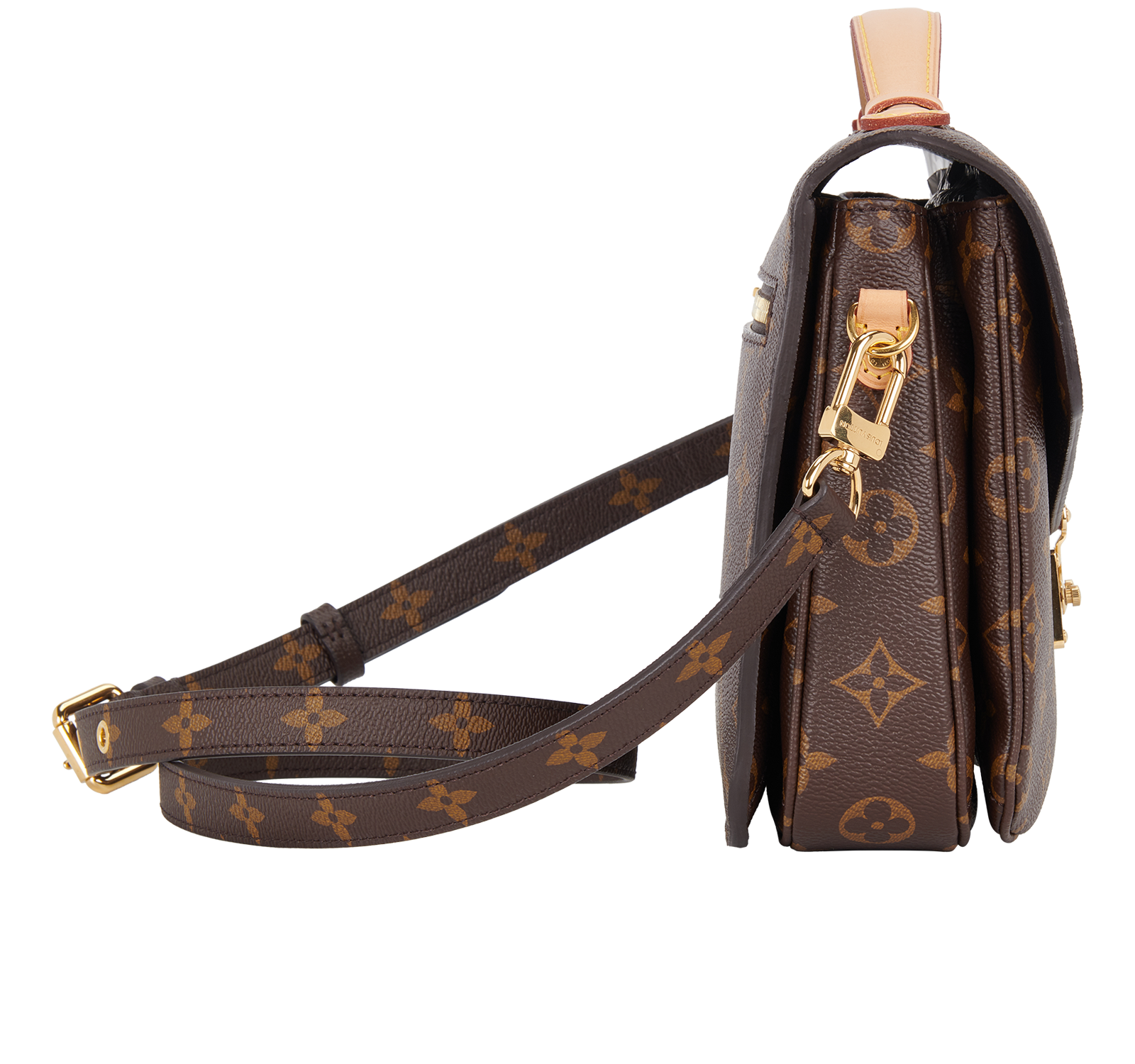 Pochette Metis, &pound;1,550, Handbags, Brown, Canvas, Side view